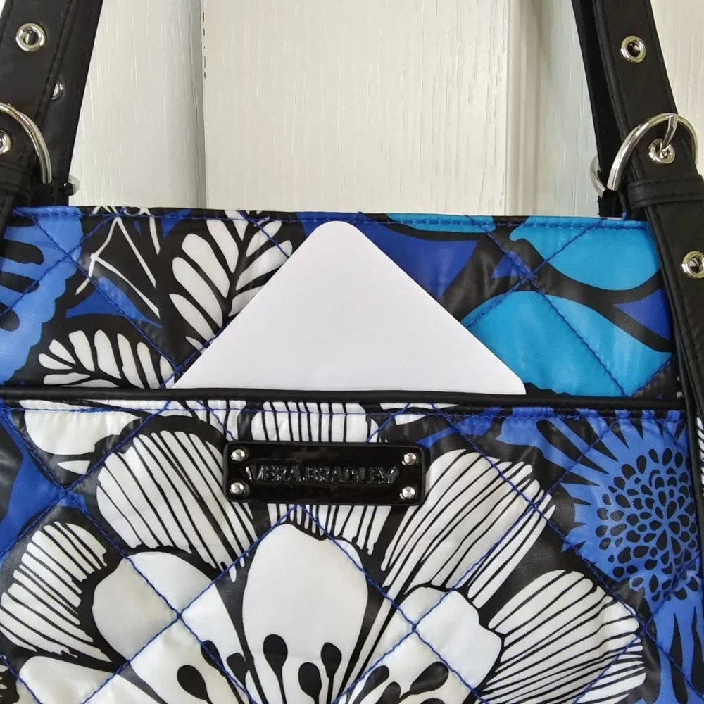 NEW Vera Bradley Blue Bayou 2 Shoulder Strap Tote Bag